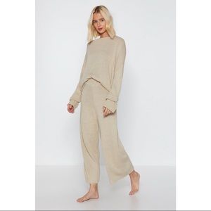 NastyGal Knitted Relaxed Lounge Set